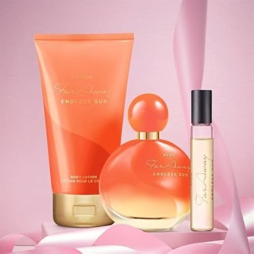 Avon Far Away Endless Sun Parfumset Eau de Parfum/Bodylotion/Taschenspray