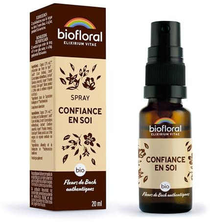 BIOFLORAL - Confiance en Soi - BIO - Confiance Intérieure - Fleurs de Bach Authentiques - Spray 20 ML