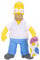 Los Simpsons - Peluche Homer de 30 cm - Peluche con Cabeza de Vinilo - Suave y Muy Detallado - Peluche para Niños