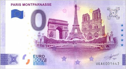 0 Euro Schein Paris - Montparnasse · Frankreich · Souvenir o Null € Souvenirschein