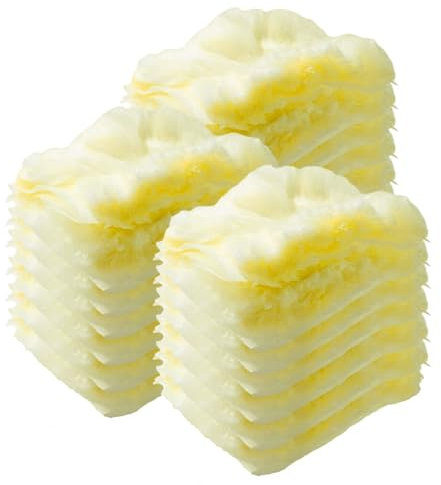 Staubwedel-Nachfüller, statische Staubentfernungsbürste, Einweg-Staubkopf, kompatibel mit Swiffer Duster Nachfüllpackungen für Elektronik, Möbel, Jalousien, Deckenventilatoren (Gelb, 30 Stück)