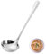 FAMILY 1 Cazo Servir Acero Inoxidable Diseño Flor, Elegancia y Funcionalidad para Cada Ocasión, Cubiertos de Alta Gama para Hogar y Restaurante, 28.2x8.5cm