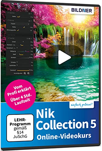Nik Collection 5 Online-Videokurs: Die Bildbearbeitungs-Software leicht nachvollziehbar vom Profi erklärt – Videos mit über 4 Stunden Laufzeit – Gutschein-Code für den Kurs als Stream