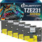 Bubprint TZE231 5 Schriftbänder kompatibel als Ersatz für Brother TZE-231 TZE 231 für Brother P-Touch H101gb H101c H100lb H100r H101 H105 H100 H107b D400 D200 D600vp E110 E550wvp P750w P700 1000 1010