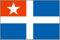 U24 Aufkleber Kreta Flagge Fahne 8 x 5 cm Autoaufkleber Sticker