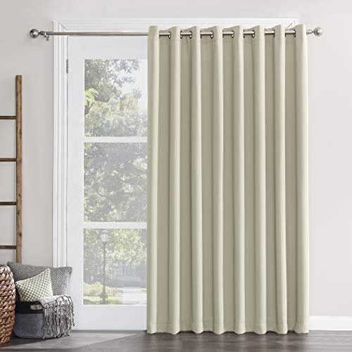 Sun Zero Easton Panneau de Rideau occultant Extra Large à œillets pour Porte de terrasse coulissante, 254 x 213,4 cm
