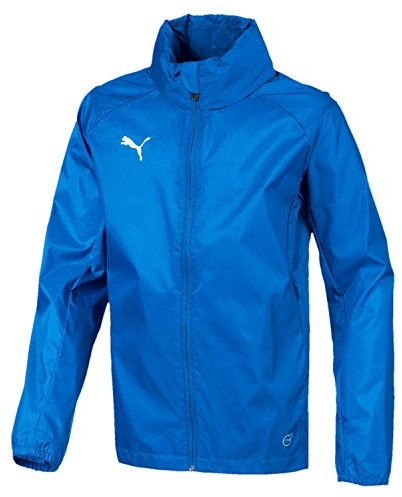 PUMA Kinder Liga Core Training Rain Jacket, Electric Blue Lemonade White, 140