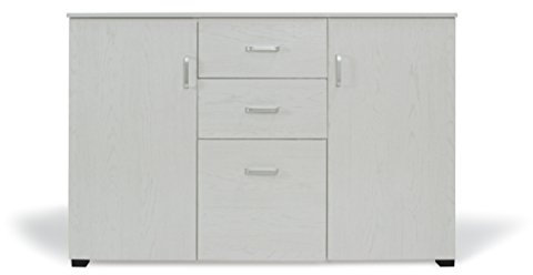 Trendyitalia 13011 Mobile Multiuso Art.124 Rovere Sbiancato, Legno melaminico, 120 x 40 x 82.5 cm