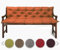 sunnypillow Bankauflage Stuhlkissen Bankkissen 100 x 50 x 50 cm Sitzkissen und Rückenkissen für Hollywoodschaukel Polsterauflage Auflage für Gartenbank viele Farben und Größen zur Auswahl Orange