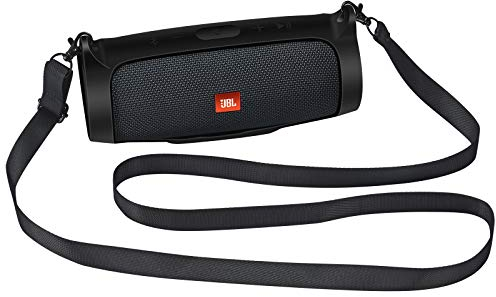 Seracle Flexible Tragetasche für JBL Charge Essential Tragbarer Bluetooth-Lautsprecher, extra Schultergurt für einfachen Transport (schwarz)