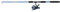 Shakespeare Firebird Tele-Spinnrute und Rollen-Kombination – teleskopierbares Teleskop-Angelsetup – gefüllt mit Schnur, einsatzbereit, Blue/Black