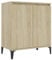 vidaXL Buffet, Armoire avec 2 Portes, Meuble de Rangement, Organisateur de Salle de Séjour Salon, Industriel, Chêne Sonoma Bois d'Ingénierie