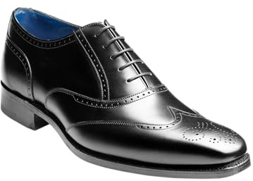 BARKER Johnny Men's Handmade Leather Brogue Oxford Shoes – Goodyear Welted, Full Leather Sole & Lining, Premium Formal Dress Shoes for Business & Weddings