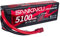 SANKAKU Batterie LiPo 2S 120C 5100mAh 7,4V Batterie Lithium Polymère Coque Rigide avec Prise Deans T pour véhicules télécommandés, Camion, réservoir, Voiture, Buggy Racing Hobby