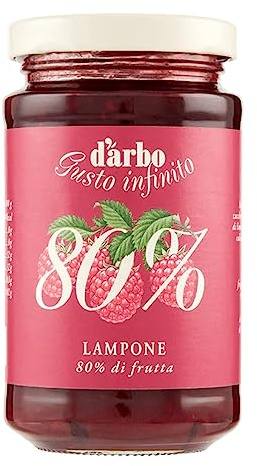 Confettura di lamponi 80% frutta - 250 gr - Darbo
