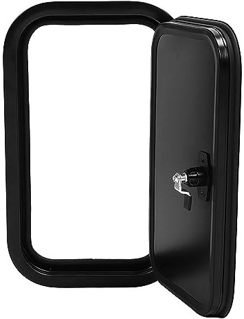 Porte-bagages de Rangement pour Camping-car, Porte-bagages de Camping-car Noir Robuste avec Coins Arrondis Carrés avec Serrure Plate et Clés pour Camping-car