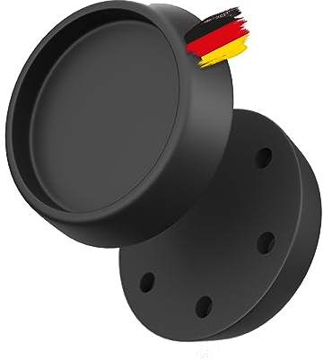 BAUHELD® Lot de 4 amortisseurs de vibrations pour machine à laver - Pieds en caoutchouc robustes en PVC souple - Fabriqué en Allemagne - Amortisseur de vibrations pour Miele Midea Siemens Bosch Haier