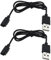 SING F LTD Smartwatch-Ladekabel, kompatibel mit AGPTEK LW11, tragbares magnetisches USB-Ladekabel, 60 cm, Schwarz, 2 Stück