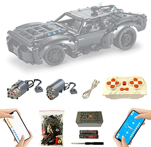 for Lego Technic THE BATMAN – BATMOBILE 42127 Motor and Remote Control Upgrade Kit, Compatible with Lego 42127(Model not Included)