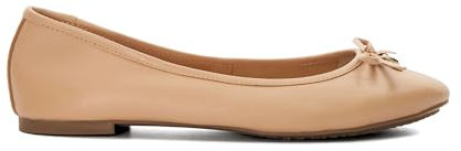 Dune Ladies Hallo Charm-Detail Ballet Shoes Size UK 7 Flat Heel Ballet Pumps Blush