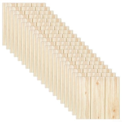 Hasaller 20 adhesivos de pared 3D de grano de madera de abeto de 35 x 35 cm, adhesivos de pared para azulejos de piedra, ladrillo, paneles de espuma suave, calcomanías para muebles para dormitorio
