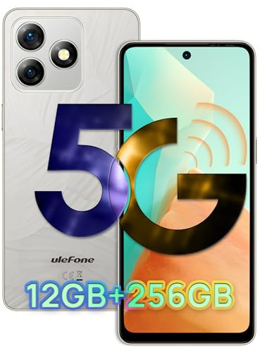 Ulefone Note 18 Ultra 5G SIM-Free & Unlocked Mobile Phones, 12GB RAM 256GB ROM/2TB, 6.78 Corning Gorilla Glass, 5G Dual SIM Smartphone, NFC, 50MP+50MP+32MP, Android 14, 5450mAh, 18W, Titanium Gray