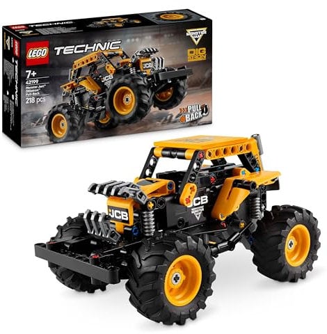 LEGO Technic Monster Jam DIGatron Pull-Back Truck Toy - Vehicle Building Set for 7+ Year Old Boys & Girls Who Love Creative Play - Gift Idea 42199