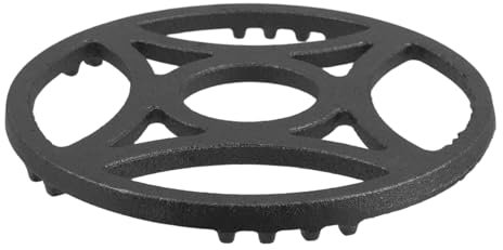 VALICLUD Cast Iron Wok Ring for Gas Stove Nonslip Burner Grate Pot Rack for Small Cookware Espresso Pots Milk Boilers and Butter Warmers Cooking Wok Stand