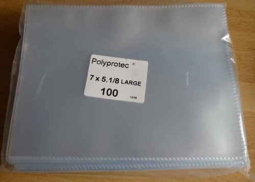Coingallery 100 x POSTCARD 7 x 5 PLASTIC SLEEVES- FOR USE WITH POSTCARDS & PHOTOGRAPHS