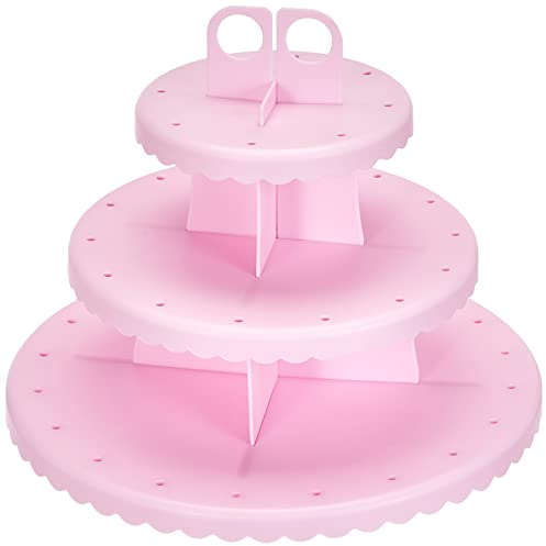 Ibili 827600 Etagere, ideal für Cupcakes / Cakepops, Kunststoff, Löcher für 48 Stäbe