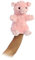 Aurora World Pinky The Pig Hand Puppet Plush, Pink