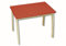 roba Kindertisch, aus Massivholz und MDF, mit farbig lackierter Tischplatte