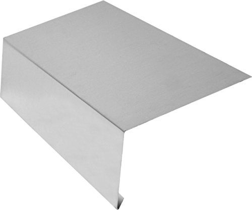SAREI Rinneneinhang, Traufblech, Ortblech für Dachrinnen,ohne Wasserfalz, 2m lang, Aluminium, Made in Germany