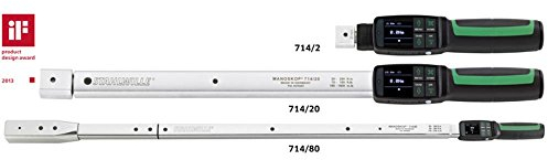 Stahlwille Drehwinkel-Drehmomentschlüssel MANOSKOP® m.Aufnahme f.Einsteck.Wkz. Nr.714/65 65-650 N·m Werkzeugaufnahme 22x28 mm