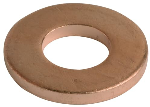 SW-Stahl S8037-12 Kupferring 16.0 x 7.5 x 1.7 mm - Dichtring 10 Stück | Passgenauer Kupfer-Dichtring für Ölablassschrauben und Bremsleitungen - Robustes Kupferscheiben Set - 10er Pack