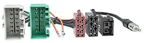 tomzz Audio 7056-002 Radio Adapter Kabel Set kompatibel mit Volvo S40 V40 S60 S70 V70 C70 S80 XC70 ab 2000 auf 16pol ISO Norm