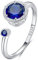 Qings Ring Blau Sapphire Geburtsstein Ring,Ringe Geburtsstein September Birthstone Ringe