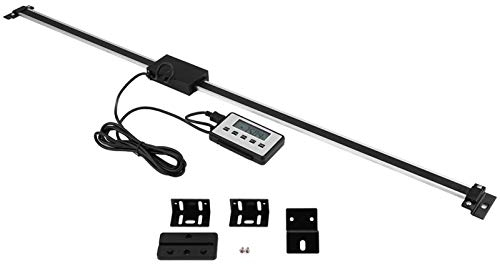 PUSOKEI LCD Digital Readout Kit, genaues lineares Ausleseset, Genaue Digitale Linearskala LCD Auslese Kit, mit einem Magneten auf der Rückseite, für Drehmaschinen, Fräsmaschinen, 0-600 mm