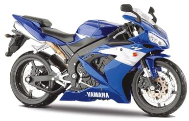 Maisto Yamaha YZF-R1 - Modellino di Moto da Collezione in pressofusione, in Scala 1:12, incredibilmente Dettagliato, Colore: Blu