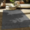 Paco Home Outdoor Teppich Flachgewebe Modern Boho-Style wetterfest & UV-beständig Ideal für Terrasse Balkon Wohnzimmer & Küche, Grösse:300x400 cm, Farbe:Anthrazit 2