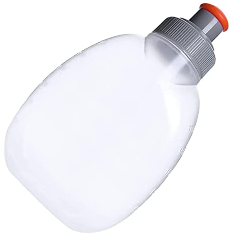 Duoleleen Running Water Bottle Portable Arc Water Bottle 6oz/170ml Sport Water Flask for Gym Fitness Bike Cycling Soccer Runing Hiking