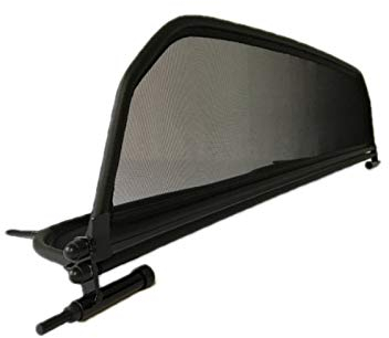 PureWind Windschott kompatibel mit Peugeot 207cc Baujahr 2007-2015 (Schwarz) – Windschott Universal mit Schnellverschluss inkl. Tasche