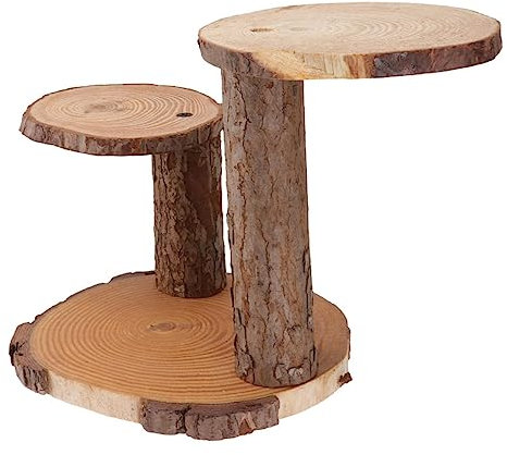 Yardwe 1pezzi Supporto per Piante Legno Naturale Base per Vasi da Balcone Stand per Torte e Dessert Versatile per Decorazioni e Esposizione di Fiori e Oggetti Arte