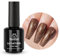 beetles Gel Polish 15mL Mocha Glitters Pearl Shine Brown Chocolate Brown Fine Glitter Gel Nail Polish Soak Off UV LED Nail Lamp Nail Art Manicure Salon 1 Pcs