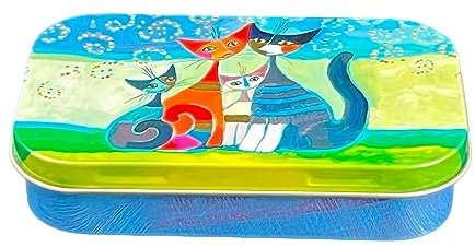 Pillendose, Bonbondose FridolinEdition - Metall - Rosina Wachtmeister, Momenti di felicità - Maße: 10 × 2 × 6,2 cm