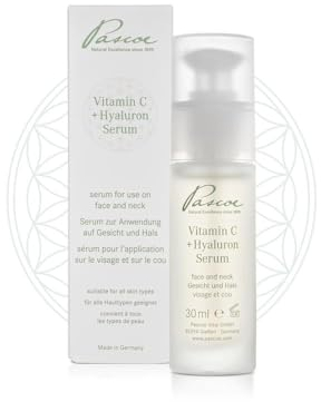 Pascoe Vitamin C + Hyaluron Serum: Naturkosmetik mit dem Anti-Aging-Klassiker Vitamin C und dem Feuchtigkeitsbooster Hyaluron – für alle Hauttypen – Made in Germany - 30 ml