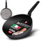 ZWIEGER Innovative Pfanne 28 cm Induktion - TITAN Bratpfanne 28 cm Induktion, Beschichtete Pfannen, Pfanne Induktion 28cm - Reine Titanschicht, Spülmaschinengeeignet