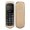 LONG-CZ J8 Mini téléphone portable en plastique avec changement de voix et carte Micro SIM Doré