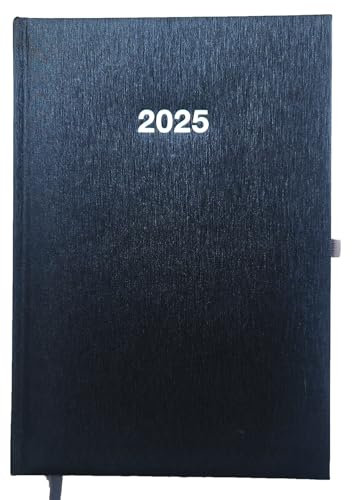 2025 ADINA Wochenkalender A5+ 21x16cm 1 Woche auf 2 Seiten cremefarbenes 80g Papier (2025 anthrazit-metallic)