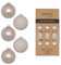 Weihnachtskugeln Glas 4cm 36 Stück - matt & glänzend - Kleine Christbaumkugeln Weihnachtsbaumkugeln für Weihnachten - Christbaumschmuck & Weihnachtsbaumschmuck Taupe - Fine Alabaster